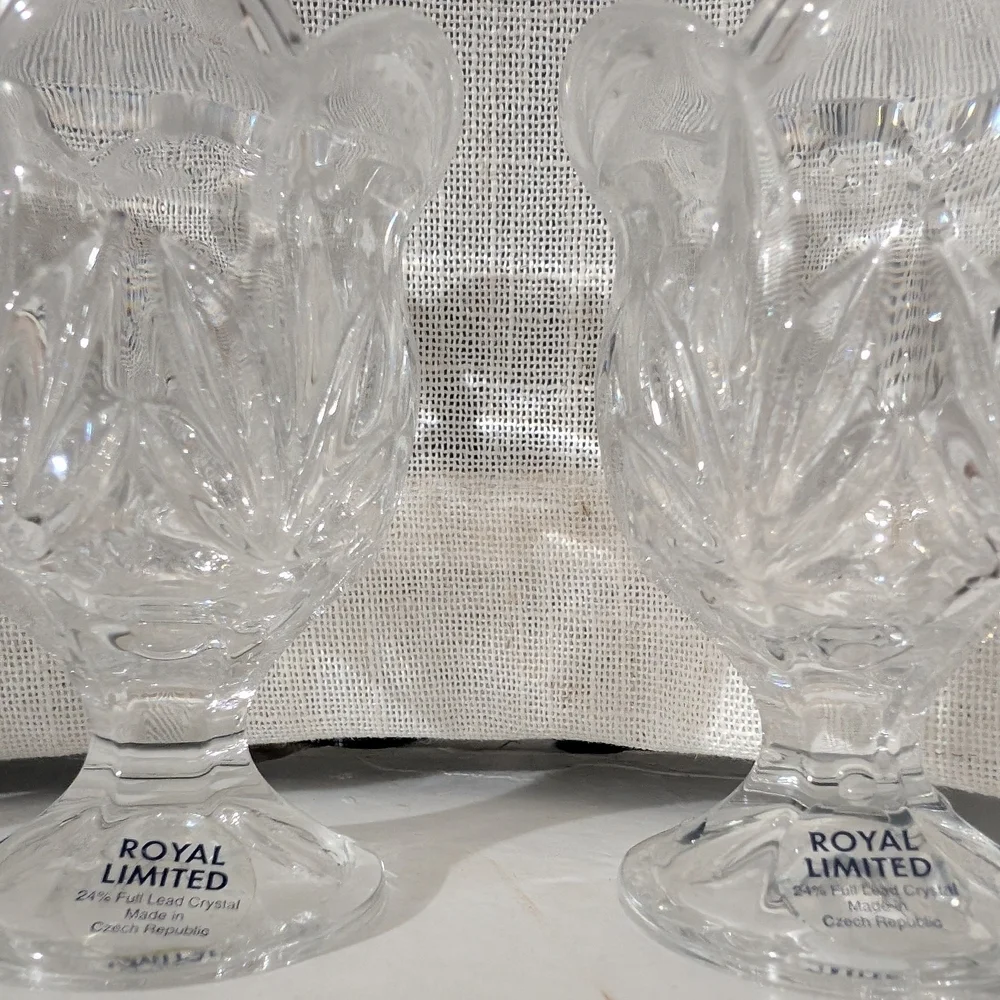The Limited Crystal Clear Vases Elegant Accents Tulip Design